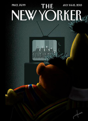 New Yorker cover - Bert and Ernie