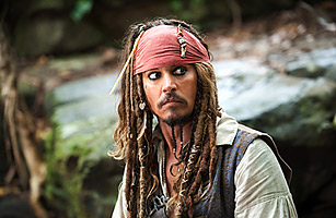 Johnny Depp in Pirates of the Caribbean: On Stranger Tides
