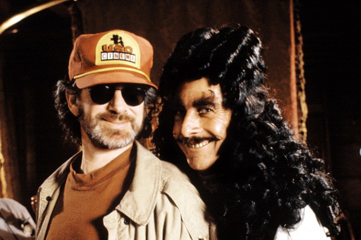 Spielberg and Dustin Hoffman on Hook