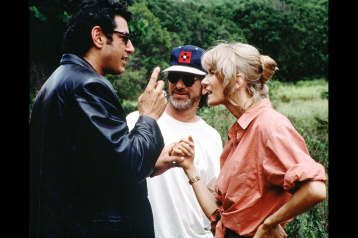 Spielberg and Goldblum, Jurassic Park