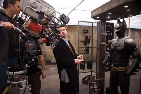 Christopher Nolan on Set