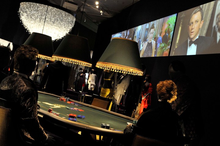  A scene from the James Bond film <i>Casino Royale</i> is seen in the aptly named Casino Room