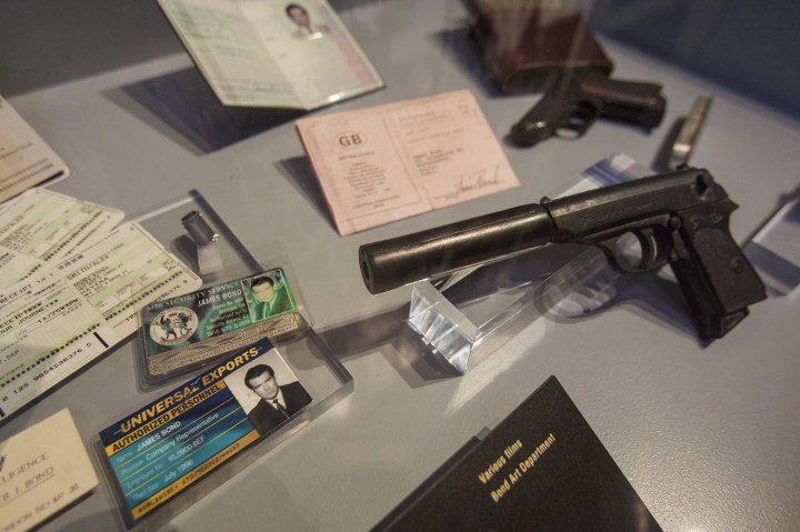 James Bond guns, IDs and passports