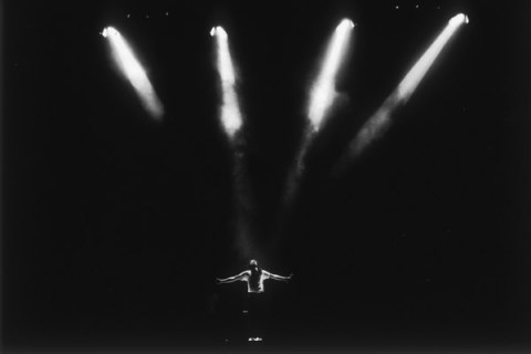 Michael Jackson performs on stage during his "BAD" concert tour