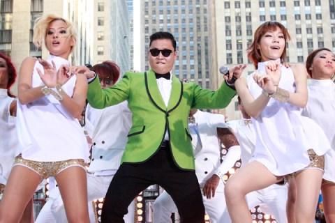 Korean rapper-singer Psy performs on NBC's "Today" show in New York City