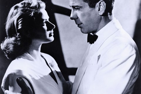 image: Humphrey Bogart and Ingrid Bergman in a scene from 'Casablanca'  