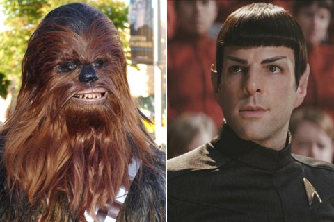 image: Chewbacca and Spock from Star Wars and Star Treck, respectively 