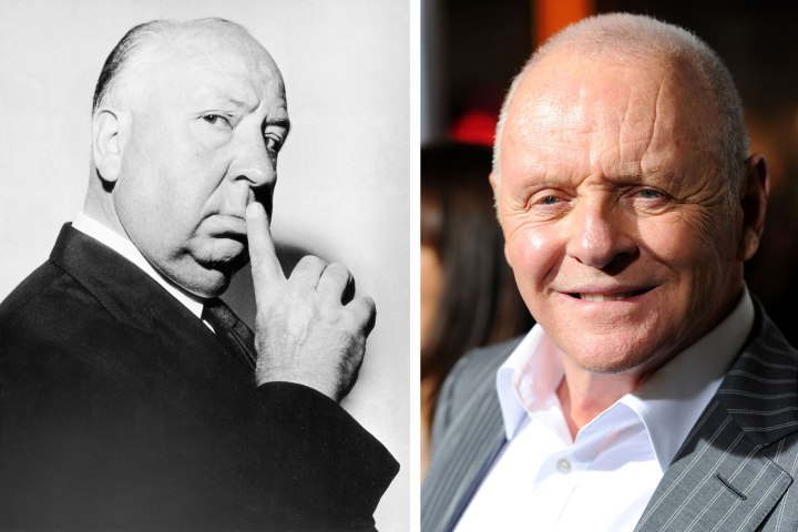 Alfred Hitchcock and Anthony Hopkins