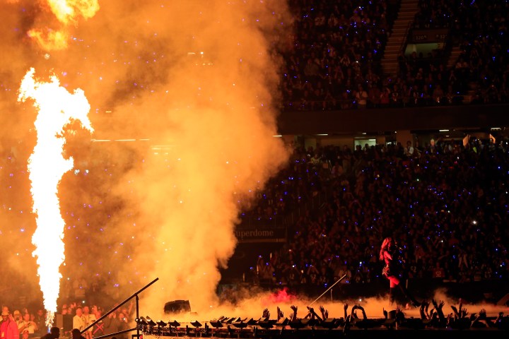 Singer Beyonce performs during the Pepsi Super Bowl XLVII Halftime Show at the Mercedes-Benz Superdome in New Orleans, Feb. 3, 2013.