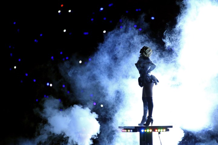 Beyonce performs during the Pepsi Super Bowl XLVII Halftime Show at the Mercedes-Benz Superdome in New Orleans Feb. 3, 2013.