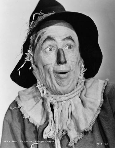 An original publicity handout of Ray Bolger who played the Scarecrow in the movie The Wizard of Oz, 1939.