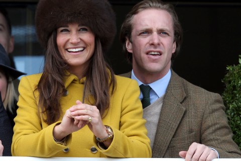 Pippa Middleton and Tom Kingston on March 14, 2013 in Cheltenham, England.