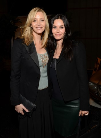 Lisa Kudrow and Courteney Cox on April 25, 2013 in Santa Monica, Calif.