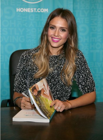 Jessica Alba signs copies of her book "The Honest Life" at Book People in Austin, on May 9, 2013.
