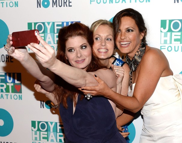 From left: Debra Messing, Alexandra Wentworth and Mariska Hargitay attend the 2013 Joyful Heart Foundation Gala at Cipriani 42nd Street in New York City, on May 9, 2013.