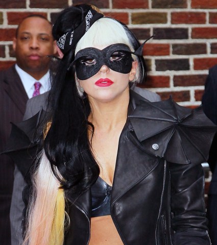 Lady Gaga leaves "Late Show With David Letterman" at the Ed Sullivan Theater in New York City, on May 23, 2011.