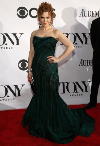 Bernadette Peters arrives at The 67th Annual Tony Awards at Radio City Music Hall in New York City, on June 9, 2013.