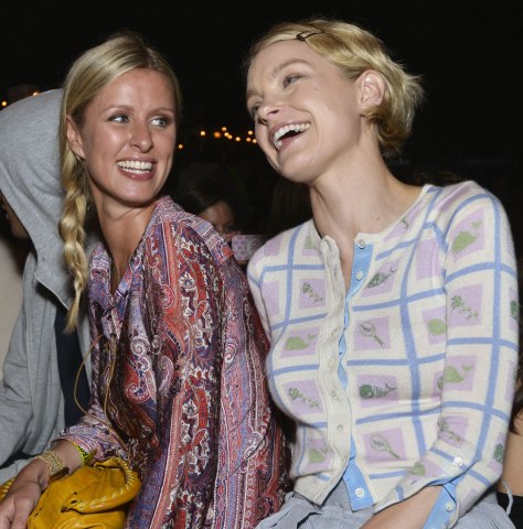 From left: Jessica Stam and Nicky Hilton at Samsung's Summer DJ Series at Surf Lodge in Montauk, N.Y., on July 13, 2013 in Montauk, New York. 