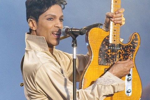 Prince performs on the last day of Hop Farm Festival in Paddock Wood, England, on July 3, 2011.