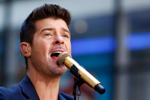 Robin Thicke appears on NBC News' "Today" show in New York City, on July 30, 2013.