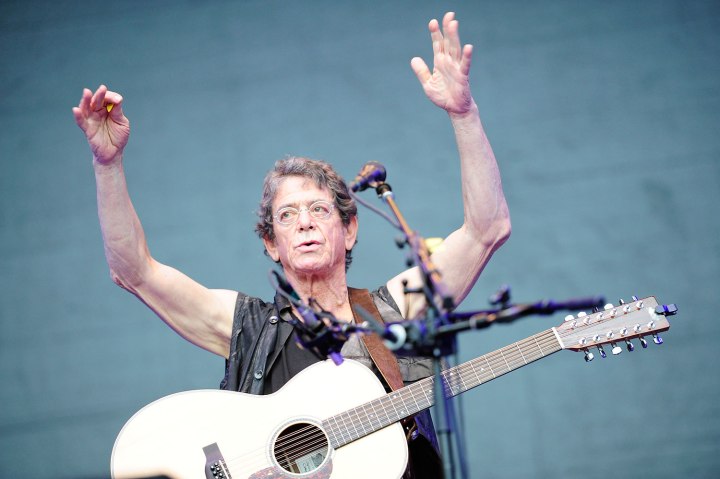 Lou Reed performs in Bonn, Germany on June 29, 2012. 