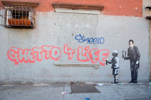 Banksy hits the South Bronx at 153rd Street and 3rd Avenue, NYC