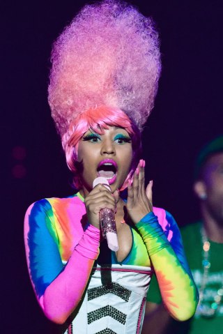 Nicki Minaj performs at Staples Center on April 22, 2011 in Los Angeles.