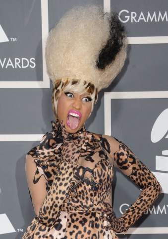 Nicki Minaj arrives at The 53rd Annual GRAMMY Awards at Staples Center in Los Angeles, on Feb. 13, 2011.