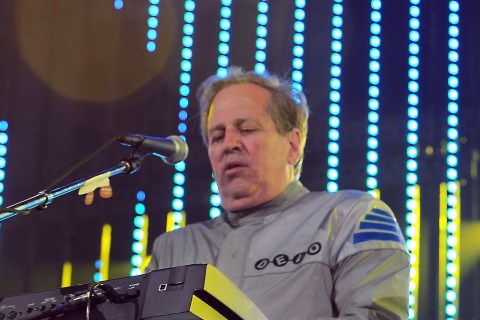 This June 5, 2010 file photo shows Bob Casale performing live at The 2010 KROQ Weenie Roast in Irvine, Calif.